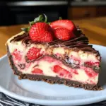 Schokoladen-Erdbeer-Wirbel-Käsekuchen