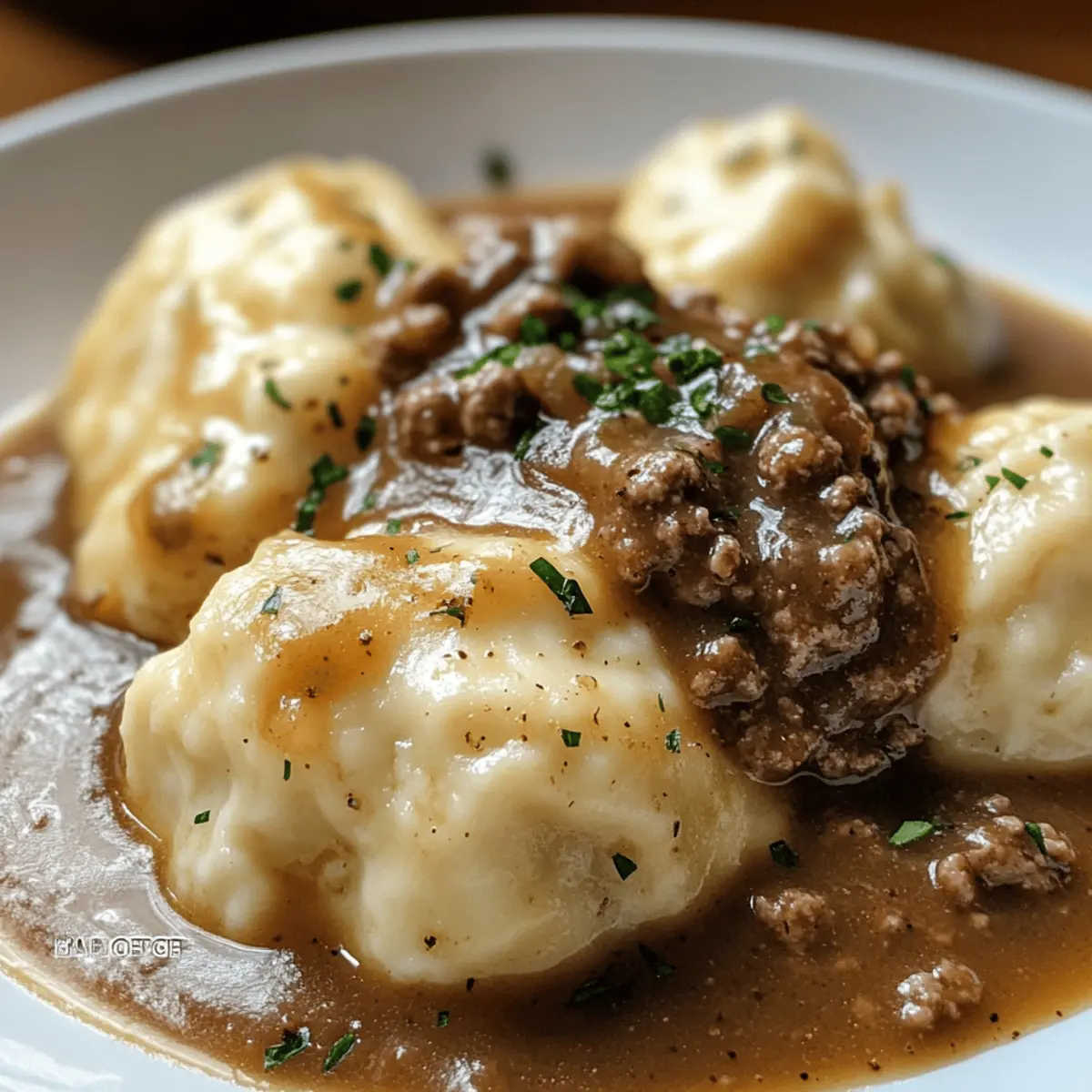Rinderhackfleisch und Knödel: Herzhaftes Wohlfühlessen