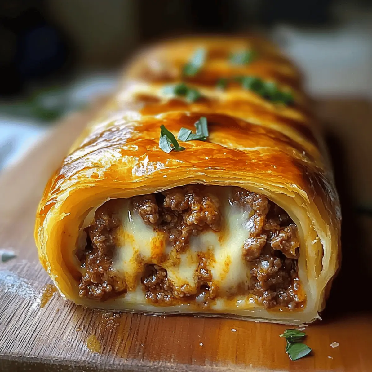 Hackfleisch-Käse-Rolle für echte Genussmomente