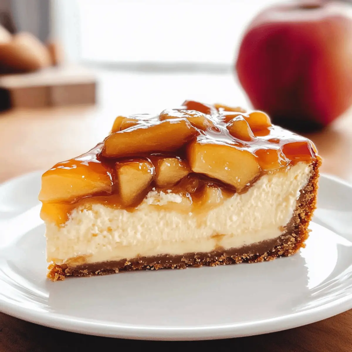 Karamell-Apfel-Käsekuchen: Herbstgenuss pur
