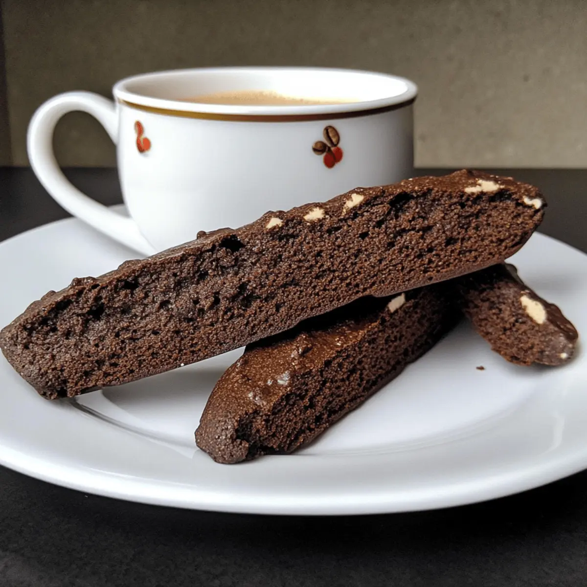 Schokoladen-Espresso-Biscotti für Kaffeegenuss