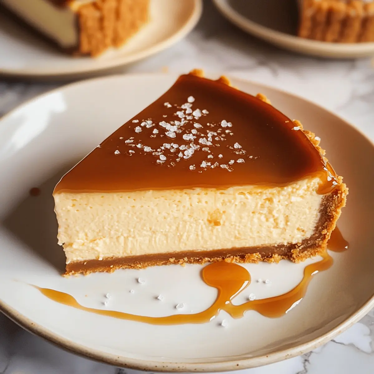 Gesalzene Karamell-Käsekuchen für Feinschmecker