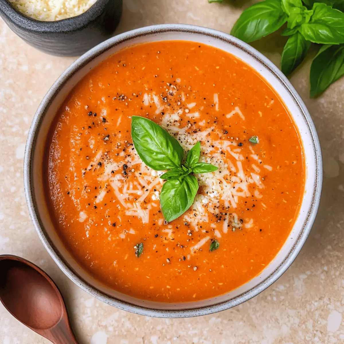 Hohe Protein Tomatensuppe für gemütliche Abende