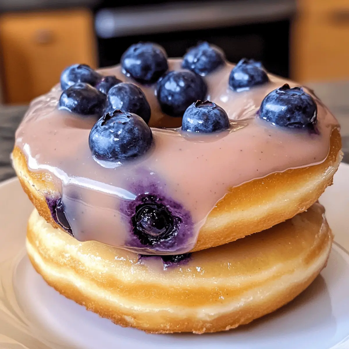 Gebackene Heidelbeer-Kuchen-Donuts für den perfekten Genuss
