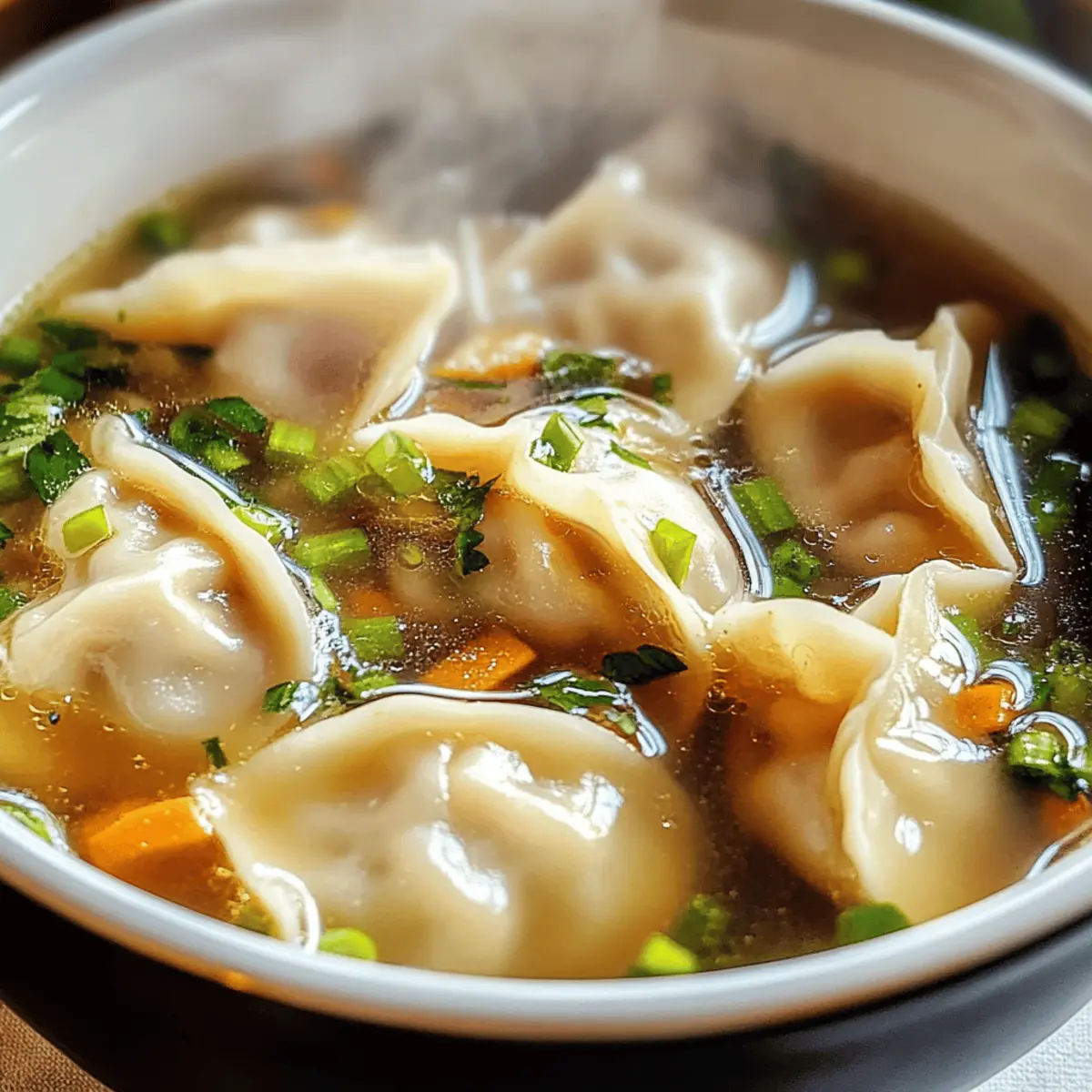 Teigtaschen-Suppe für Herz und Bauch