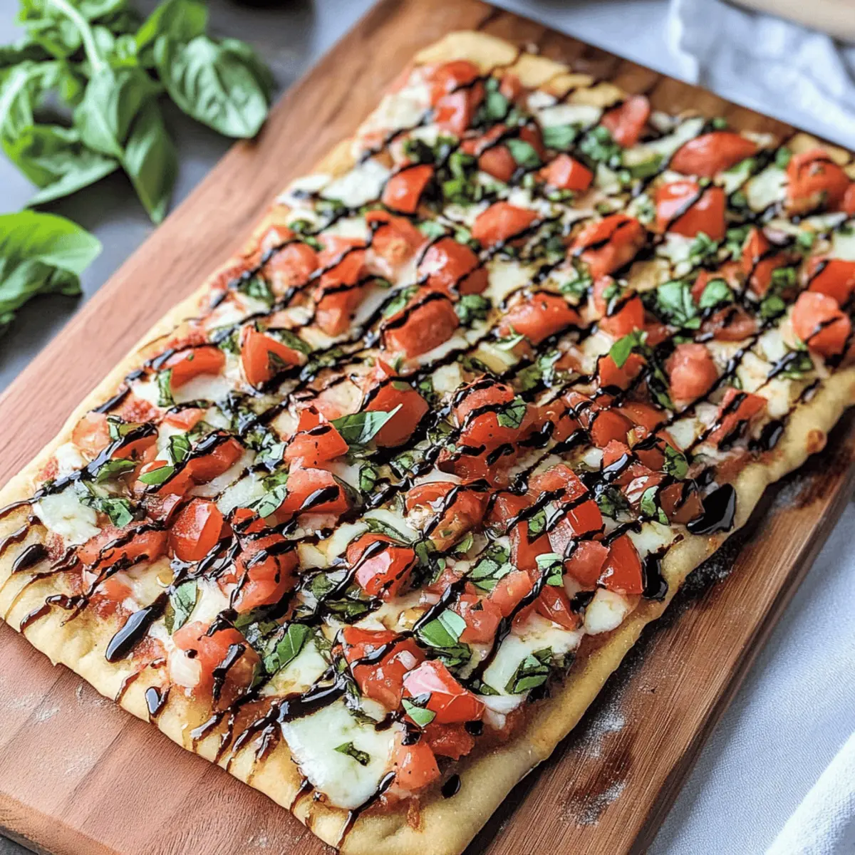 Bruschetta Fladenbrot Pizza für schnelle Genussmomente