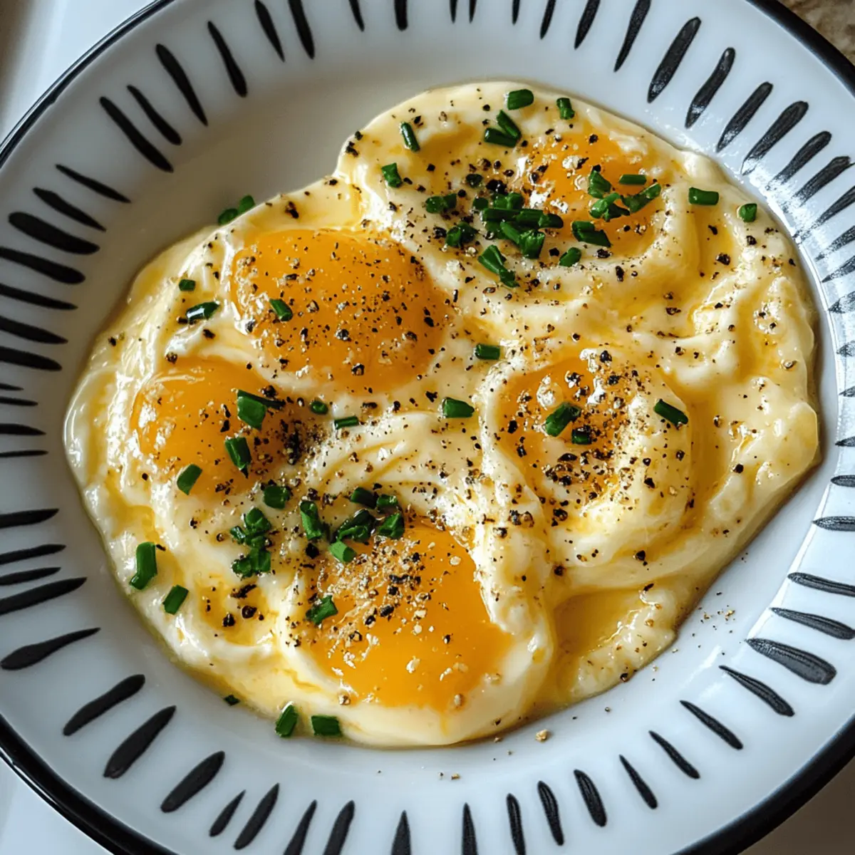 Gefaltete Spiral-Eier für ein elegantes Frühstück