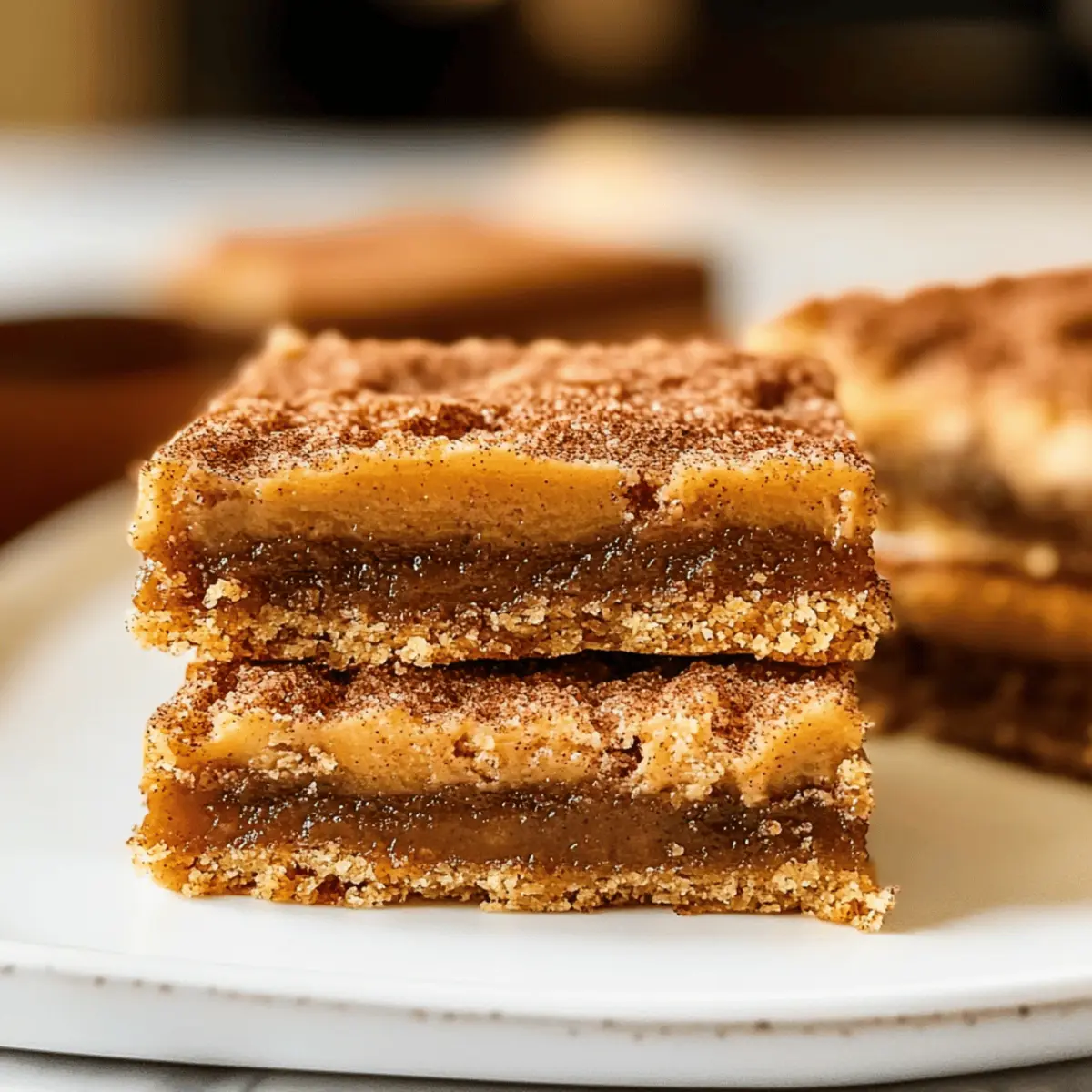 Snickerdoodle Dulce De Leche Käsekuchen Genuss