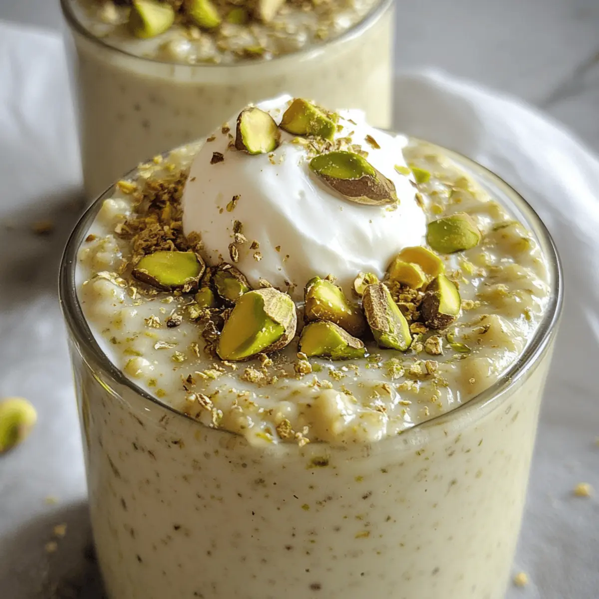 Pistazien Overnight Oats für ein gesundes Frühstück