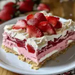 Keine-Backen Erdbeer-Jello Lasagne