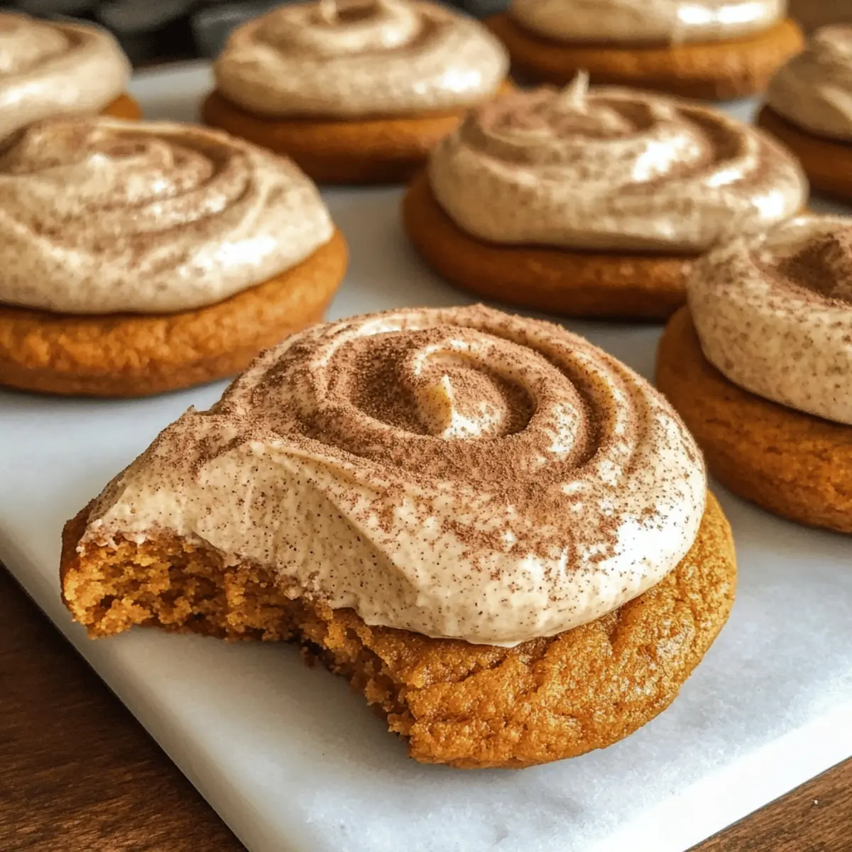 Weiche Kürbiskekse mit Zimtglasur für den Herbst