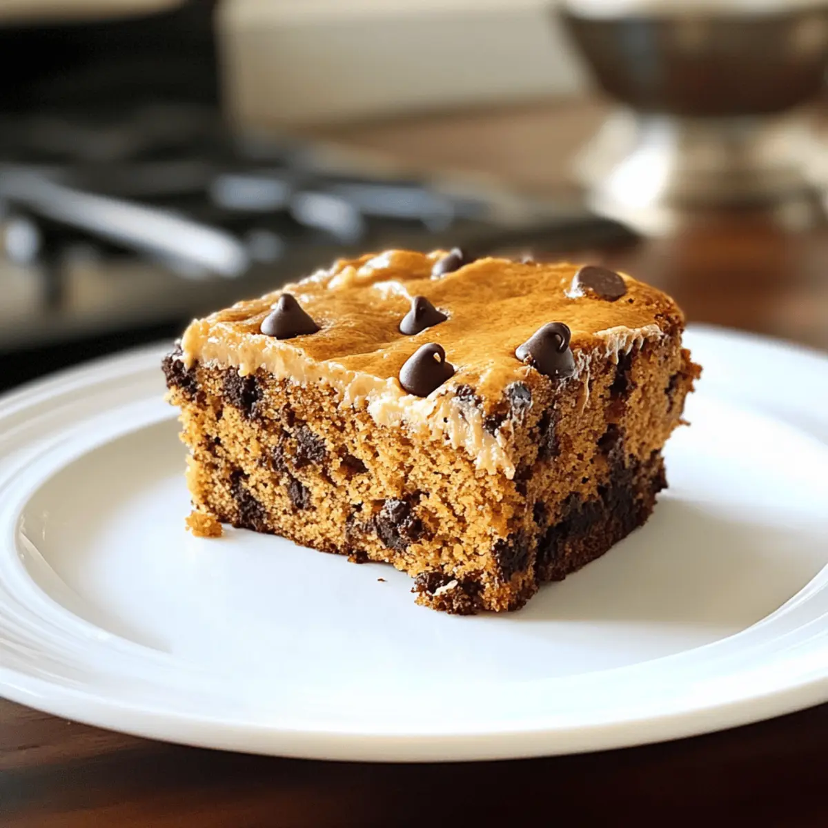 Kürbis-Schokoladenstückchen-Snackkuchen für den Herbst