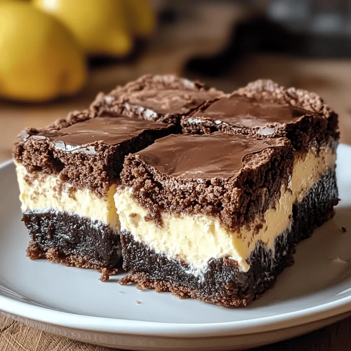 Cheesecake Brownies Einfaches und Leckeres Dessert