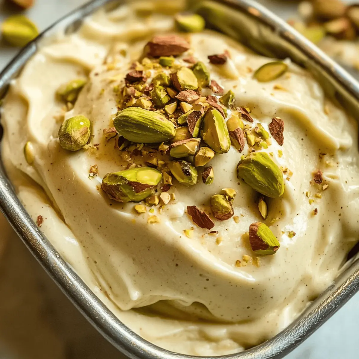 Pistazien-Kardamom gefrorener Joghurt ganz einfach machen