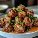 BBQ-Fleischbällchen mit scharfer Mayo-Dip