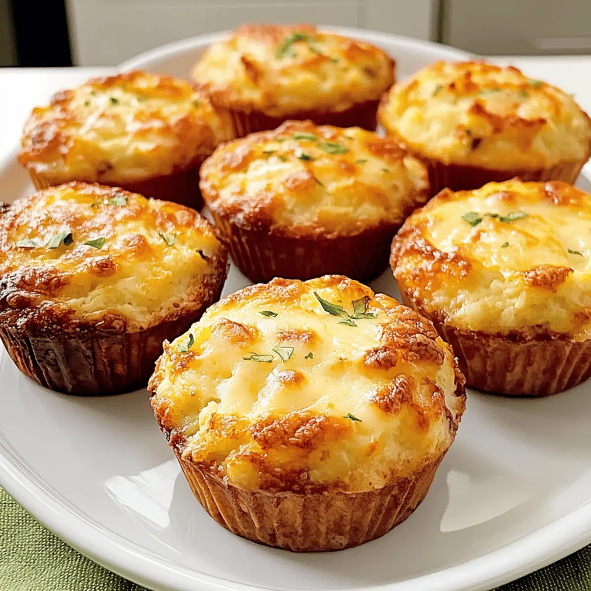 Blumenkohlkäsemuffins für gesunden Genuss