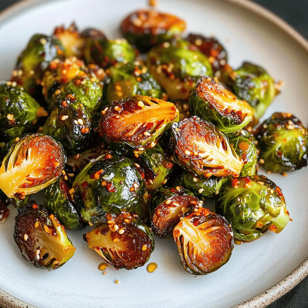 Gochujang Rosenkohl mit umami Kick