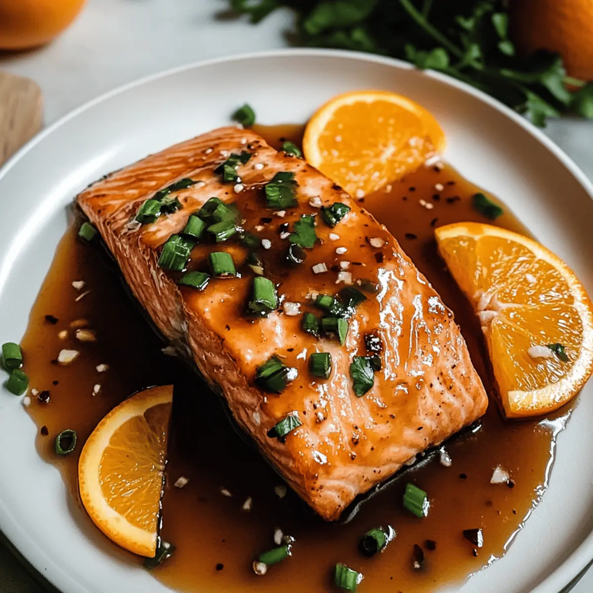 Orangen-Glasierter Lachs in 30 Minuten