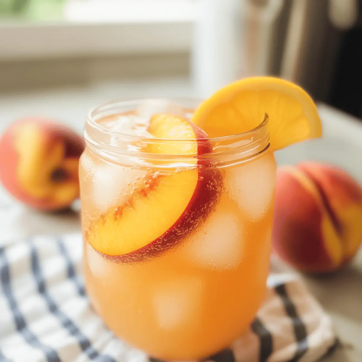 Hausgemachte Pfirsichlimonade: Erfrischung für den Sommer