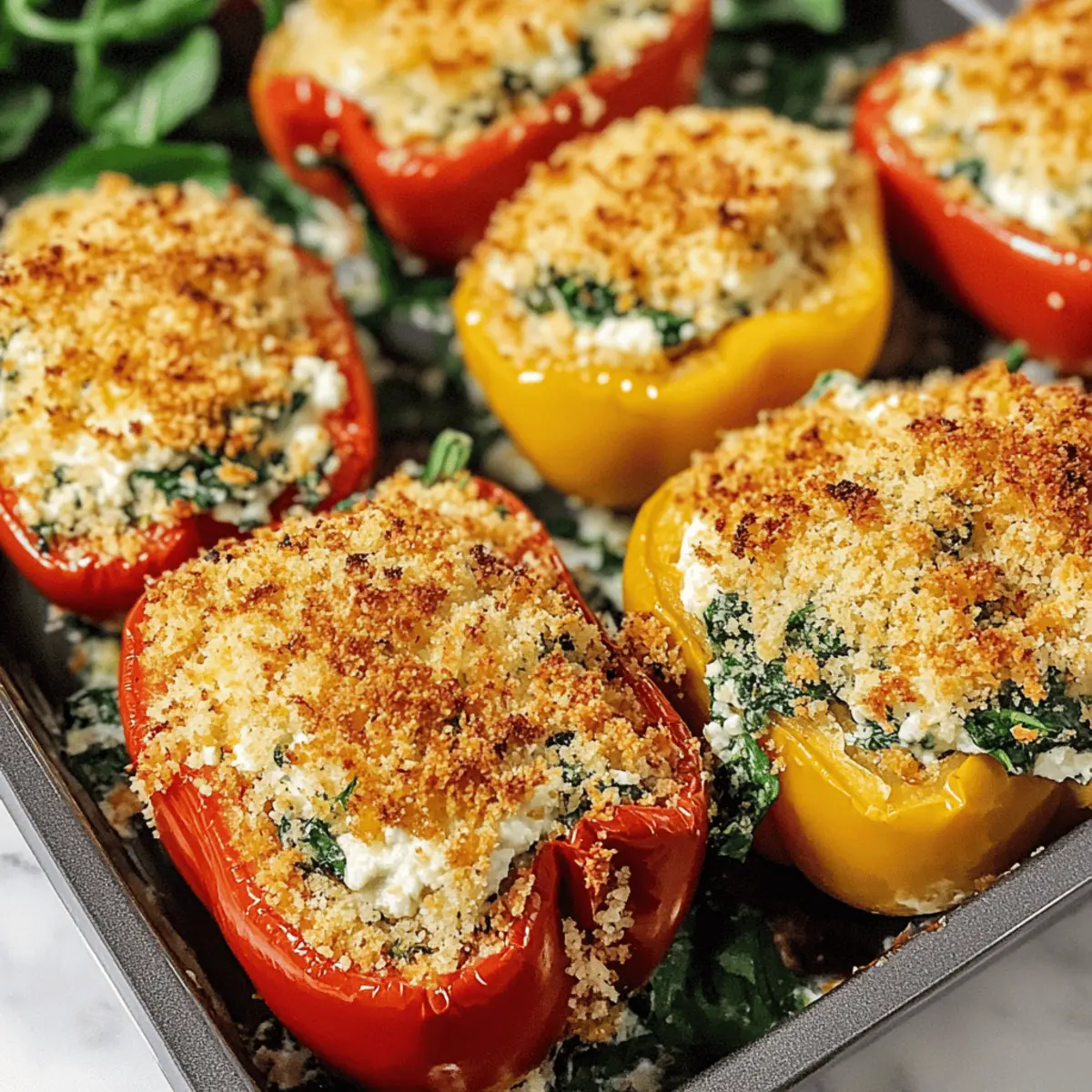 Kräuter-Ricotta gefüllte Paprika für jeden Anlass