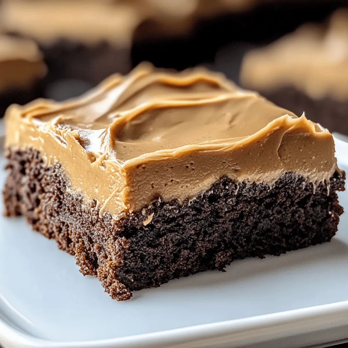 Frosted Coffee Brownies für Schokoladenliebhaber