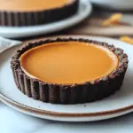 Einfacher Dunkler Schokoladen-Kürbis-Tarte