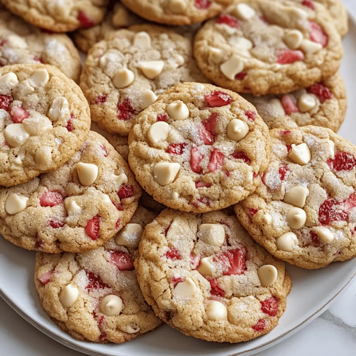 Erdbeeren und Sahne Kekse schnell selbstgemacht