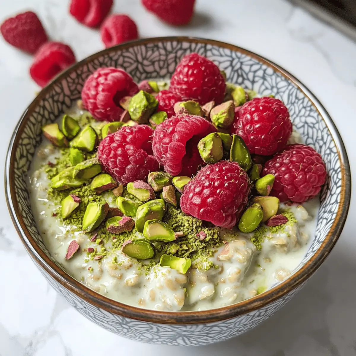 Pistazien Übernacht Haferflocken für einen perfekten Start