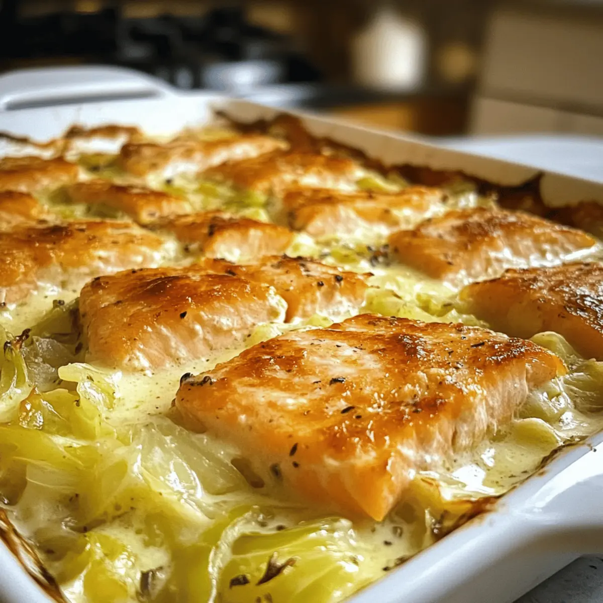 Lachs-Spitzkohl-Auflauf für ein schnelles Abendessen