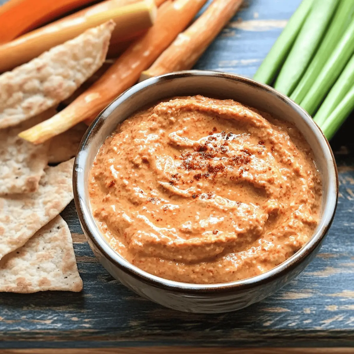 Scharfer Grieche Feta-Ajvar-Dip für jeden Anlass