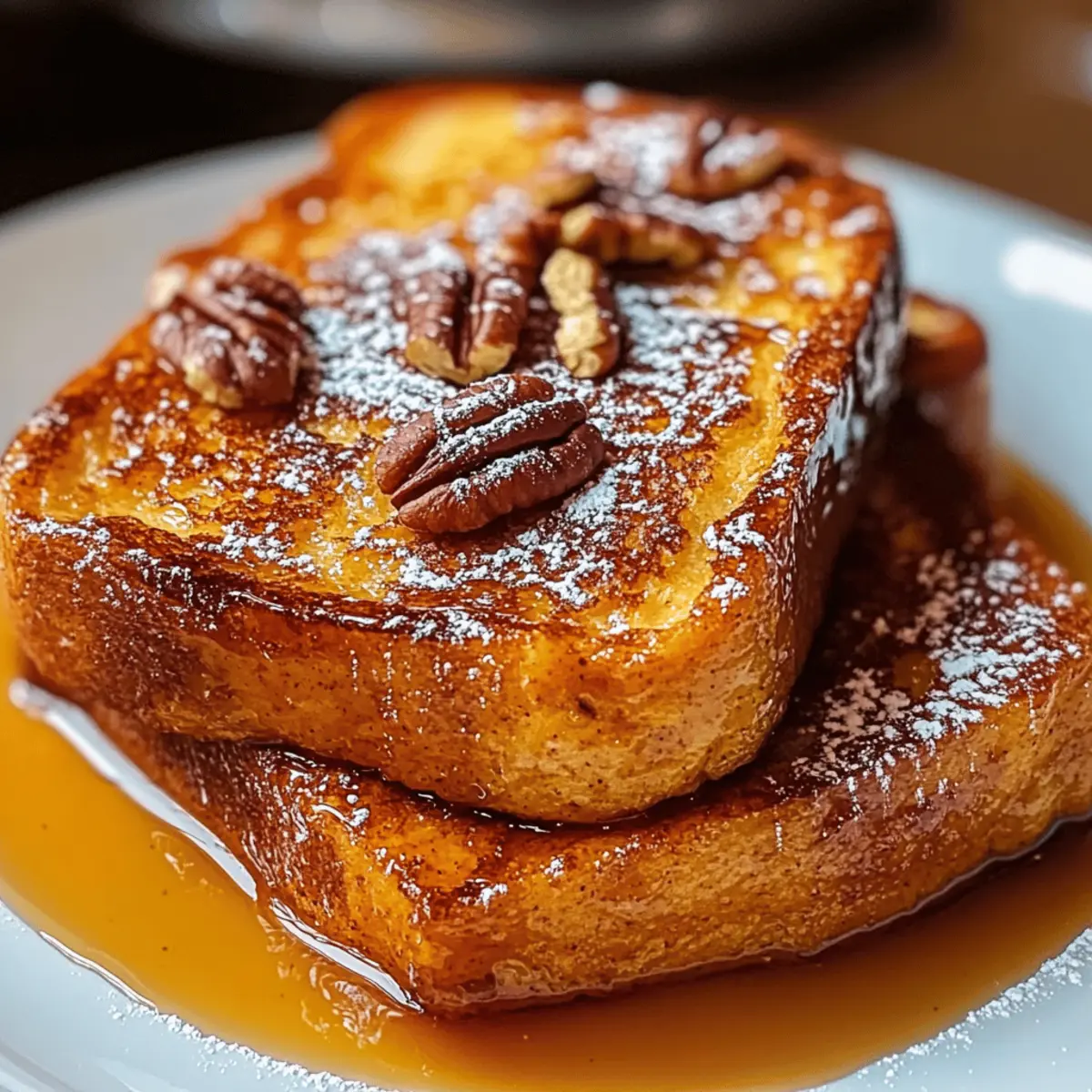 Kürbis French Toast Frühstück für gemütliche Herbstmorgen