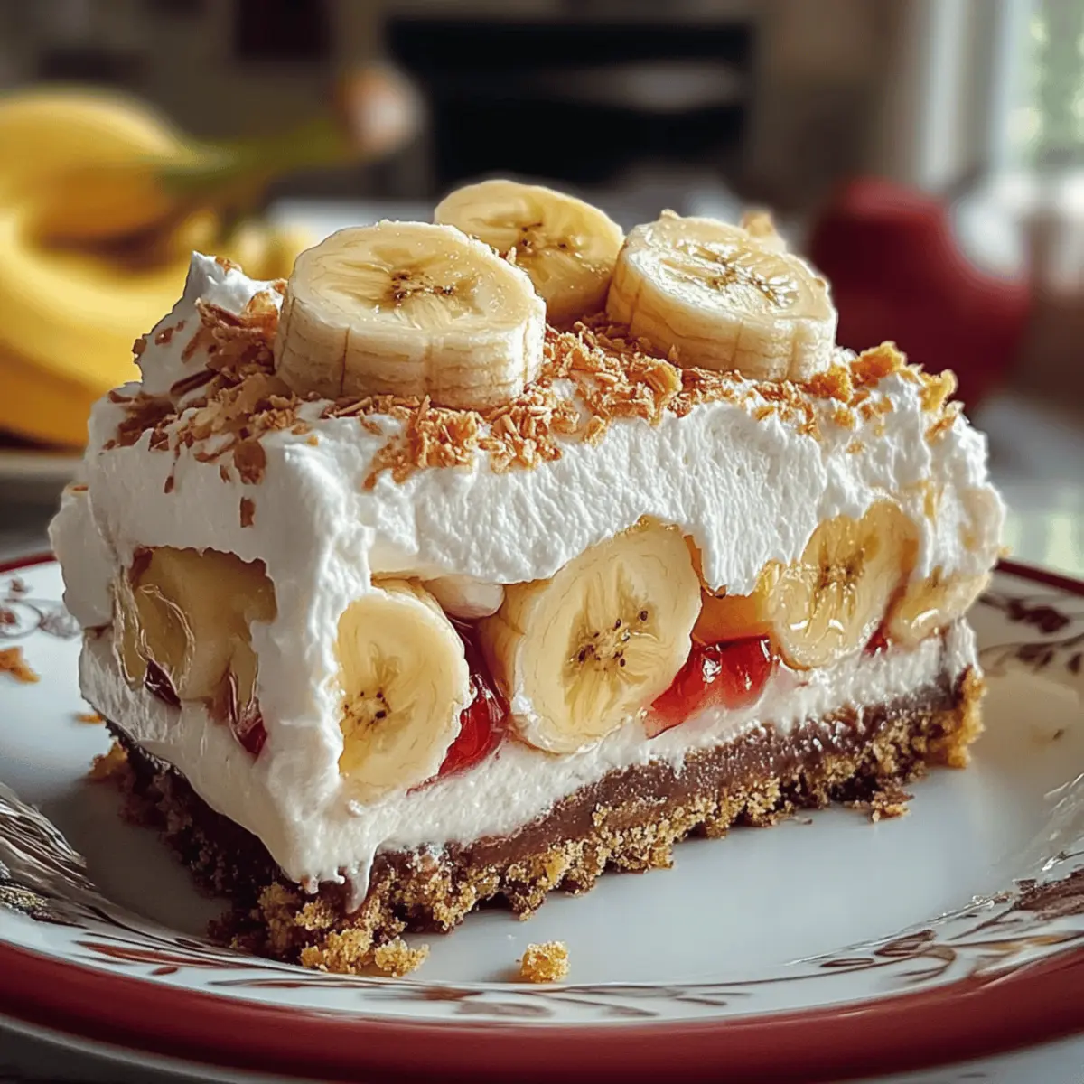 Bananensplit Kuchen backen: Genuss ganz einfach