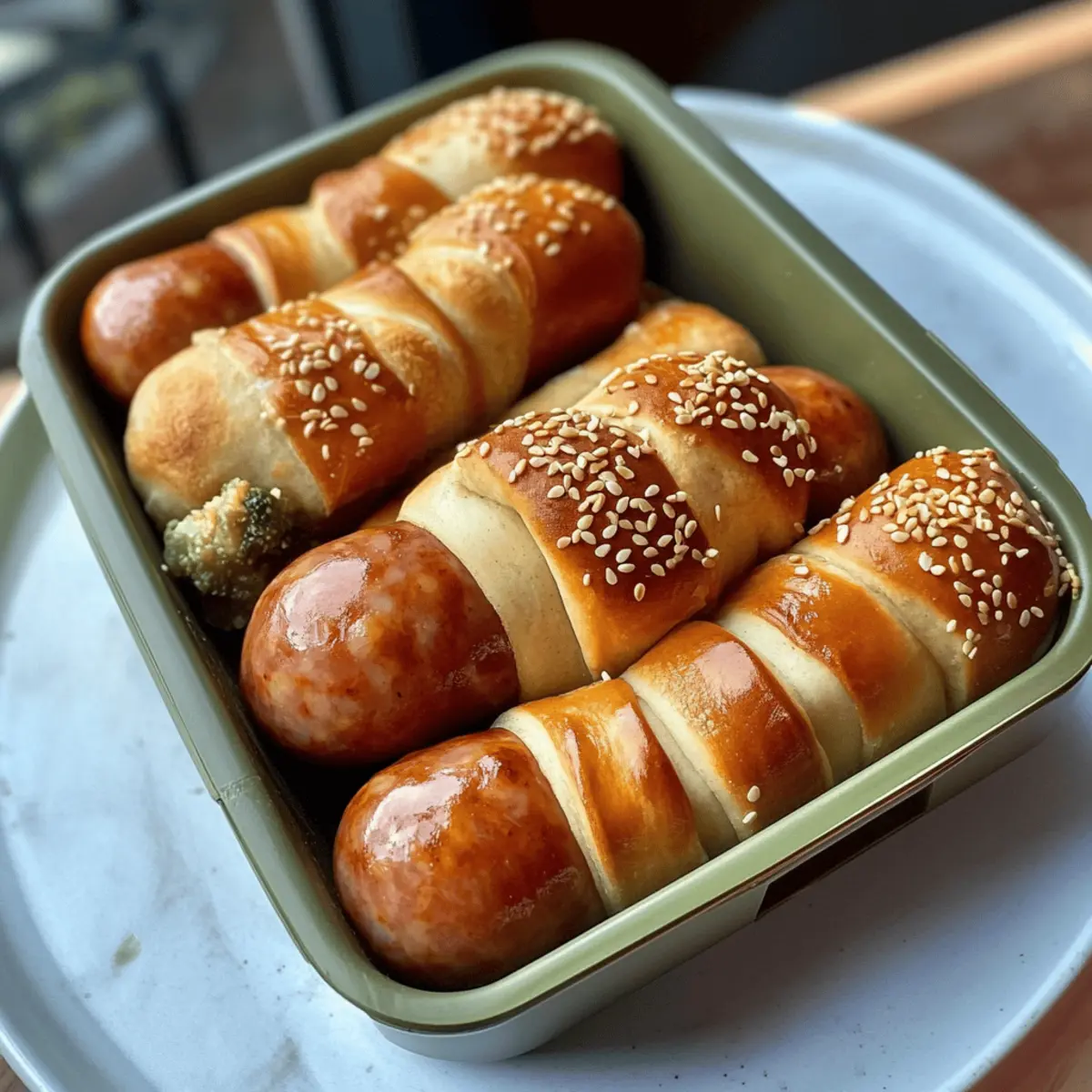 Würstchen im Schlafrock mit Houdek Cabanossi schnell zubereiten
