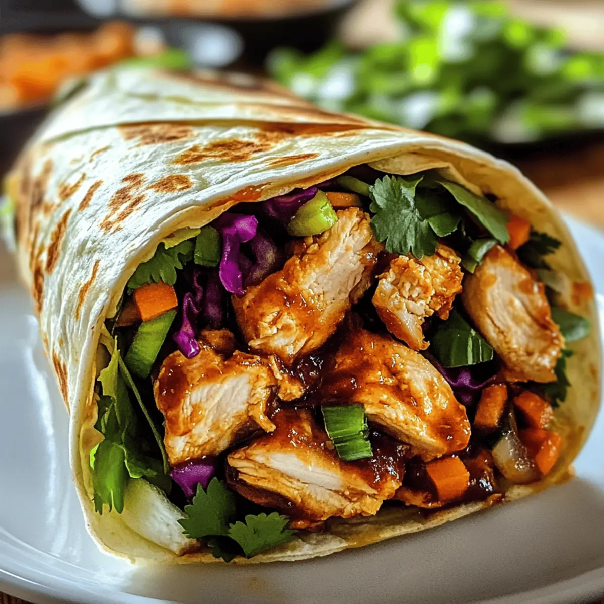 Süß-Chili-Hühnchen-Wraps für jeden Tag