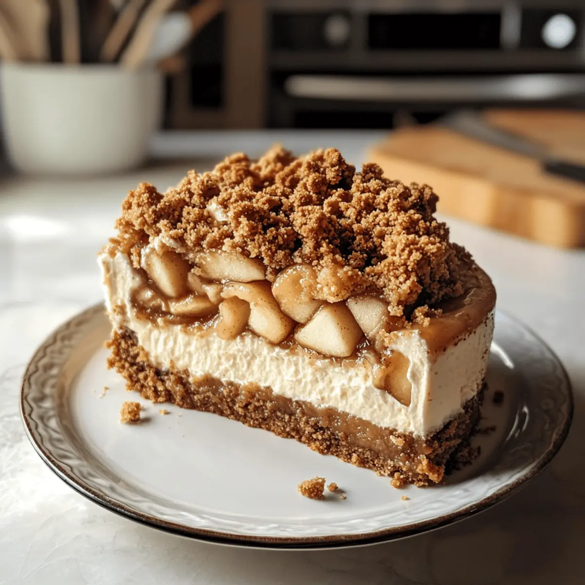 Apfelstreusel-Käsekuchen für den perfekten Herbstgenuss