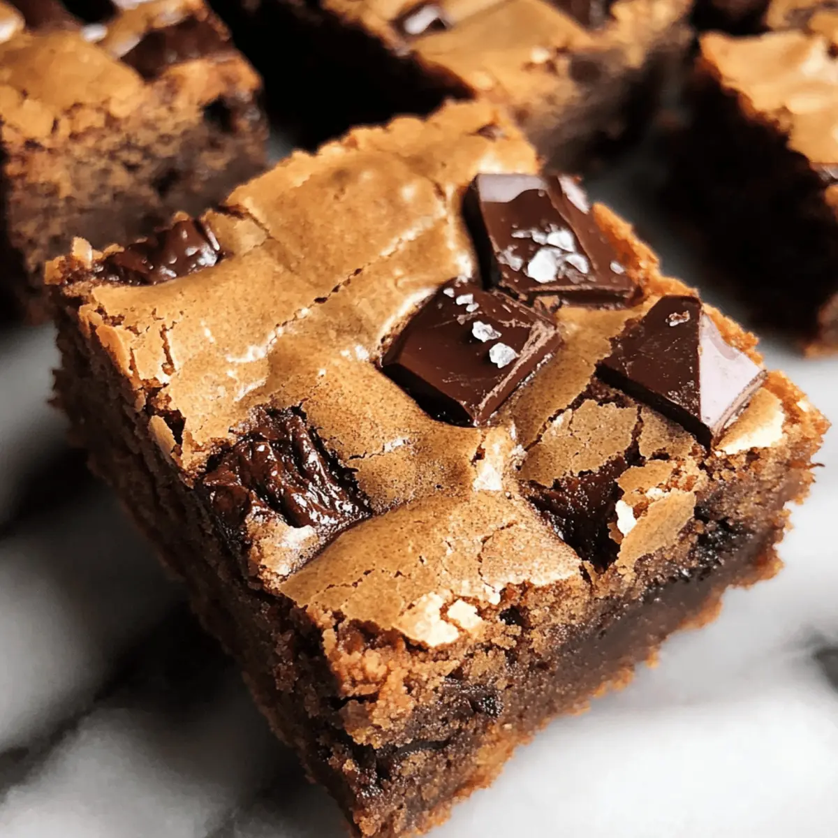 Gesalzene Espresso-Schokoladenstückchen-Blondies zum Verlieben