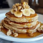 Bananen- und Macadamianuss-Pfannkuchen