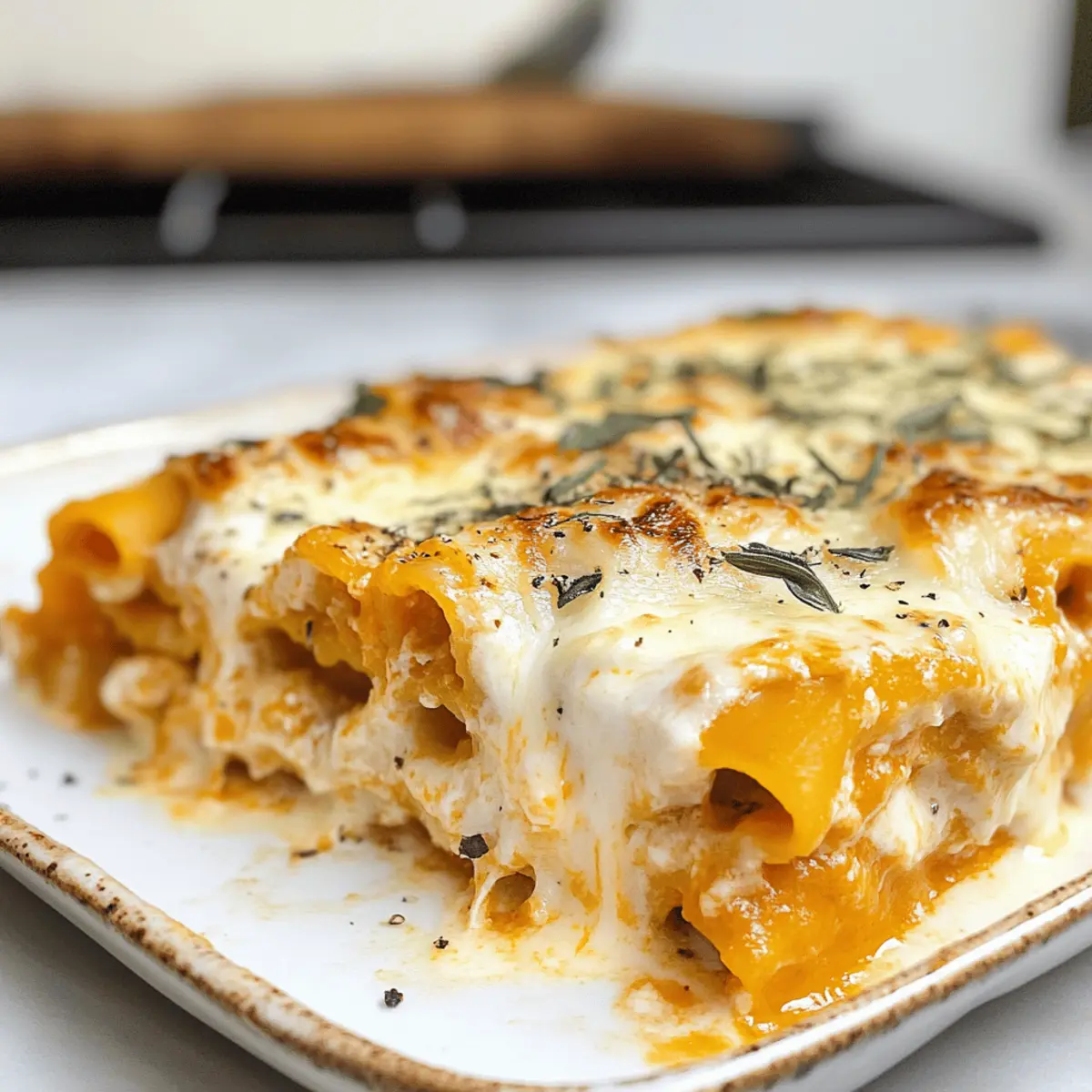 Cremige Kürbis-Lasagne-Röllchen für den Herbst