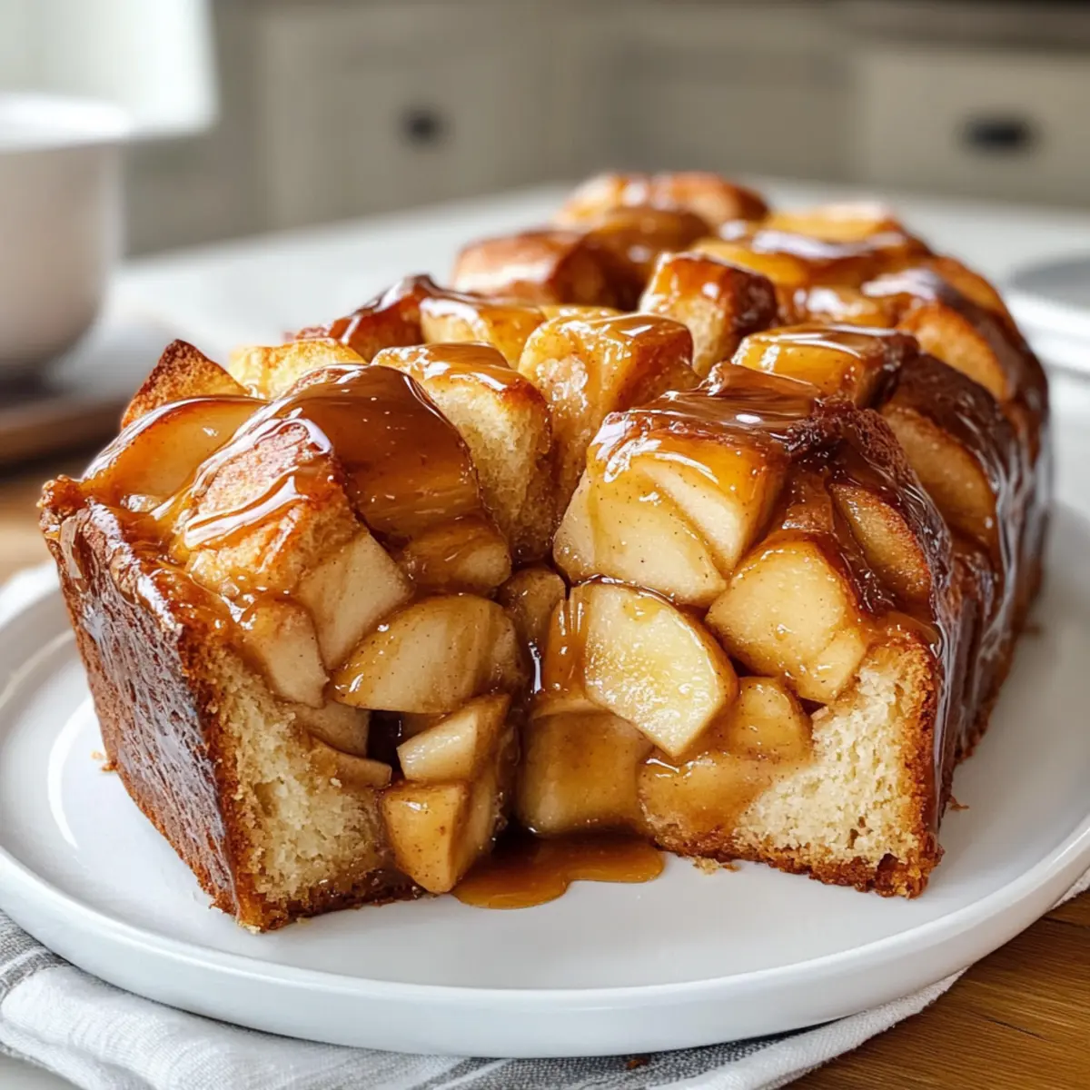 Karamell-Apfel-Zupfbrot für gemütliche Herbsttage