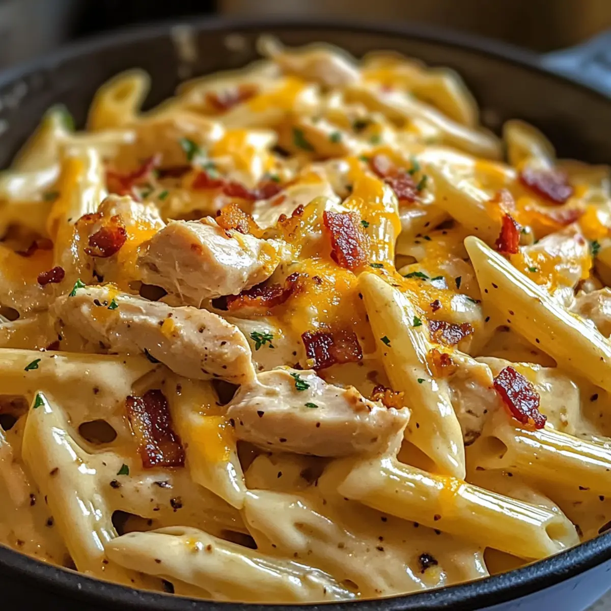 Crack Hähnchen Penne – Einfaches Komfortessen