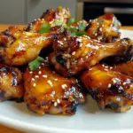 Klebrige Ananas-Teriyaki-Hühnchenflügel