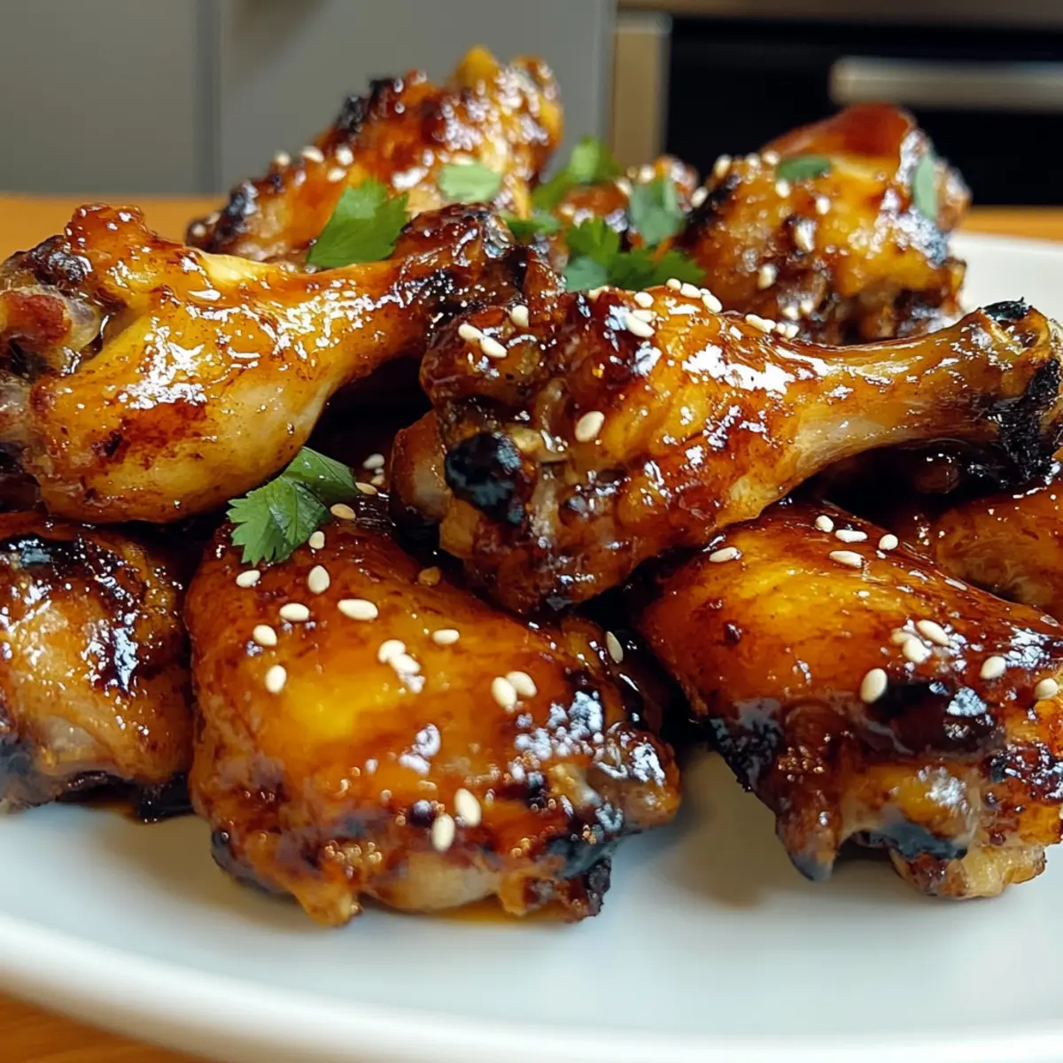 Klebrige Ananas-Teriyaki-Hühnchenflügel für jeden Anlass