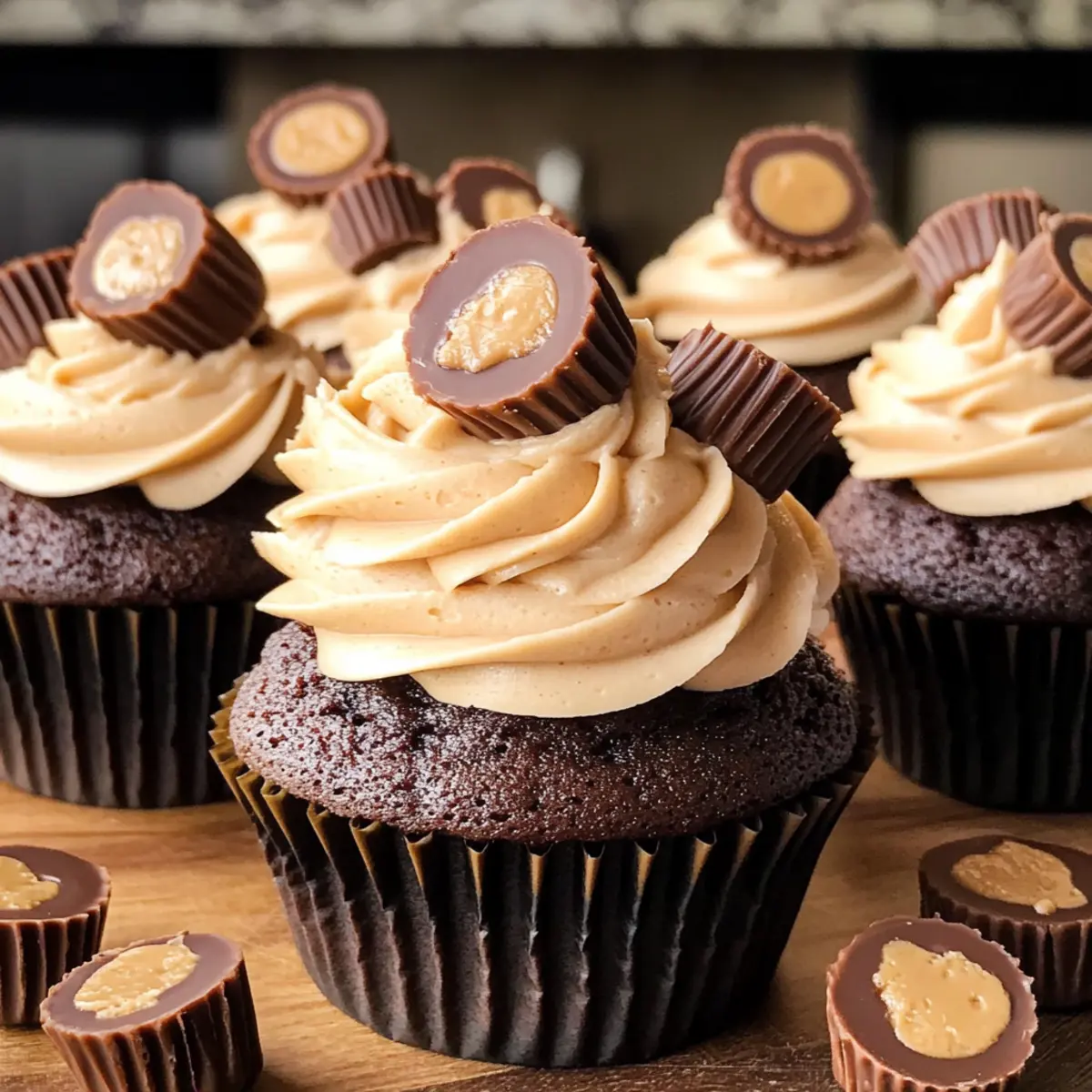 Erdnussbutterbecher-Muffins für Naschkatzen