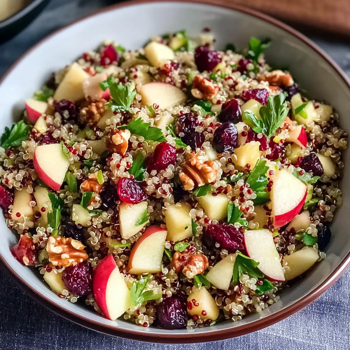 Quinoa Apfel Salat: Frisch, Lecker und Gesund