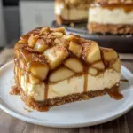Salziges Karamell-Apfelkuchen-Cheesecake Rezept
