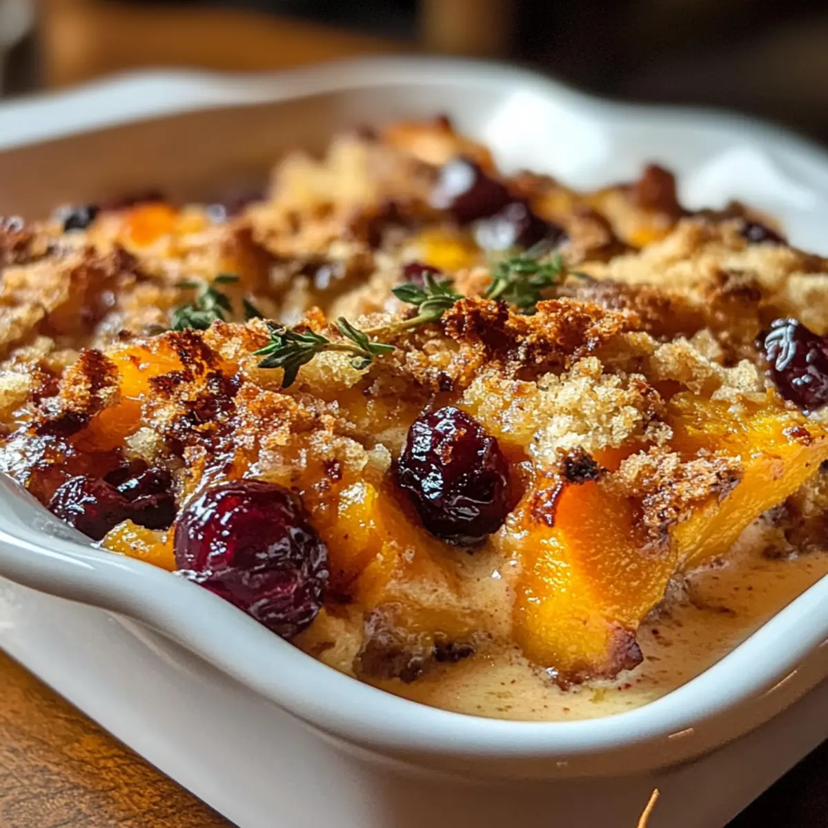 Süßkartoffel- und Cranberry-Gratin für jeden Anlass