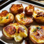 Zerdrückte geröstete Kartoffeln