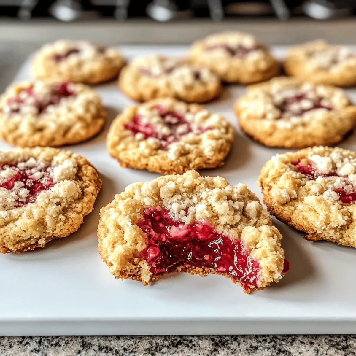 Himbeer-Crumble-Kekse für jeden Anlass