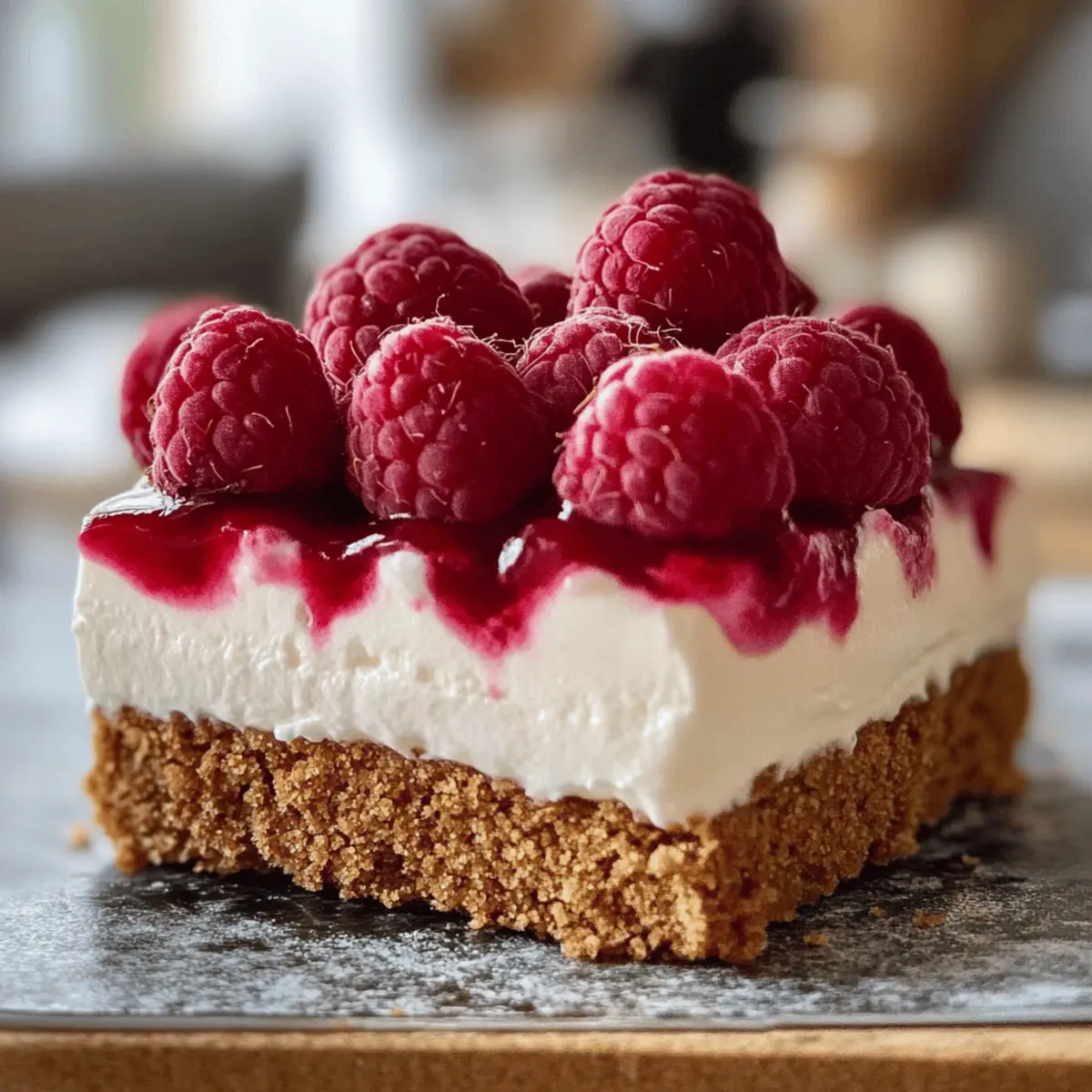 Spekulatius-Dessert mit Himbeeren für Festtage