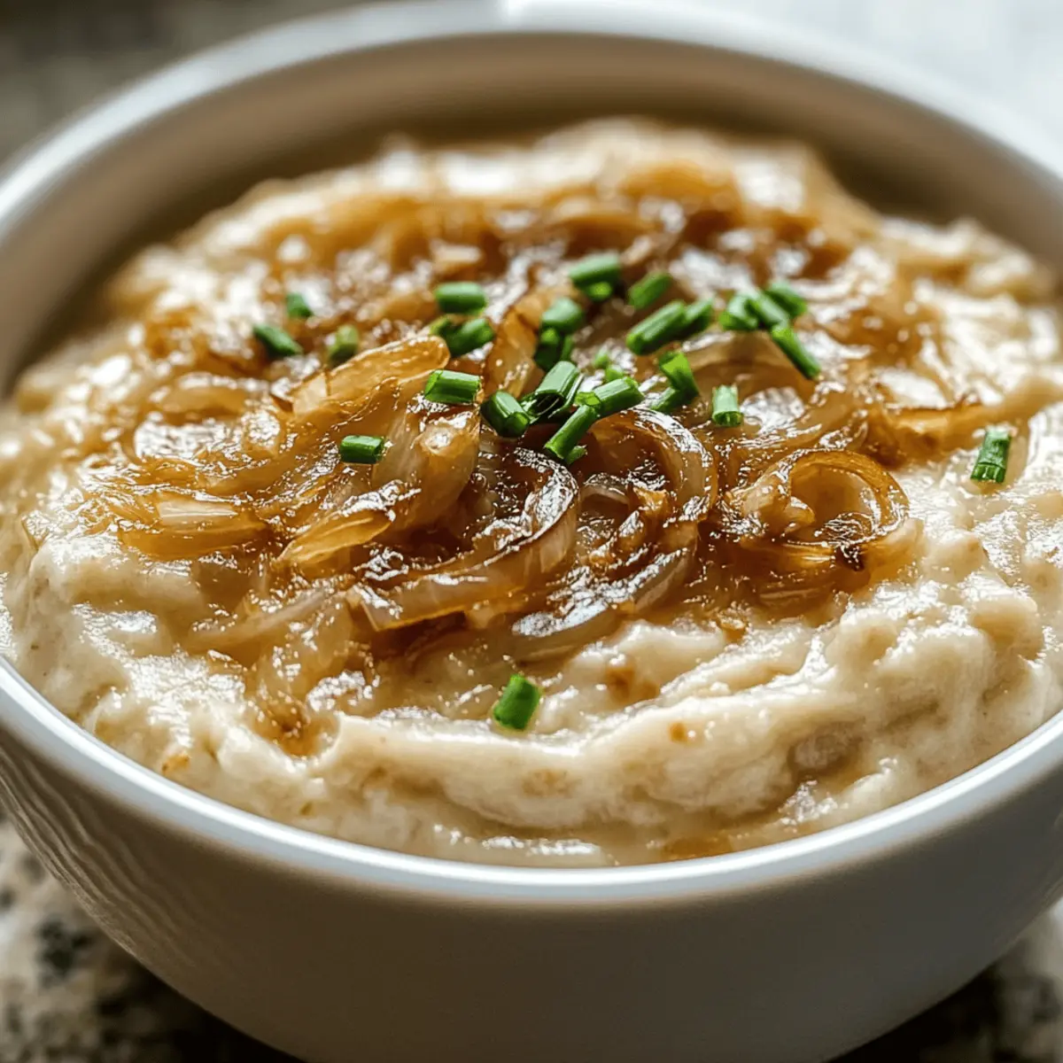 Karamellisierte Zwiebel Dip für genussvolle Abende